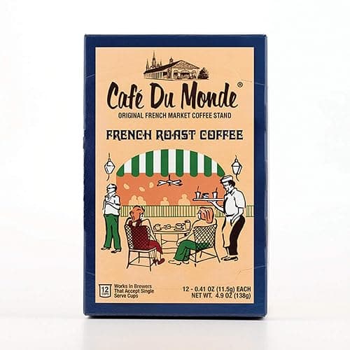 Cafe Du Monde Coffee French Roast Single-Serve Cup Pods, 12 Count thumbnail 2