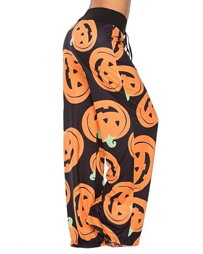 Womens Halloween Pajamas Pants Ladies Pumpkins Ghost Pajama Cute Soft Long Bottoms Women Pjs Pj Jammies thumbnail 5