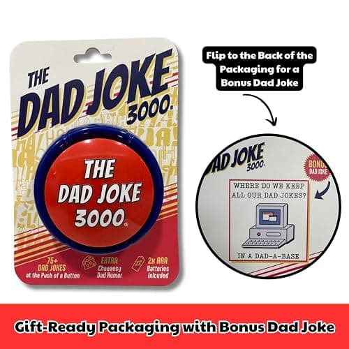 Gifts for Dad and Fathers - Features 75+ Extra Funny Dad Jokes at The Push of a Button - Dad Gifts from Daughter, Dad Birthday Gift, White Elephant Gifts, Gifts for Men thumbnail 3