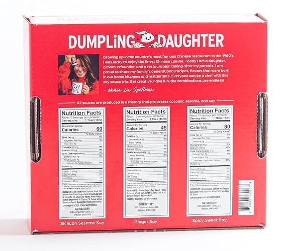 Dumpling Daughter - Spicy Sweet Soy, Ginger Soy, Sichuan Sesame Soy (24 Fl Oz, Multi-Pack) thumbnail 2