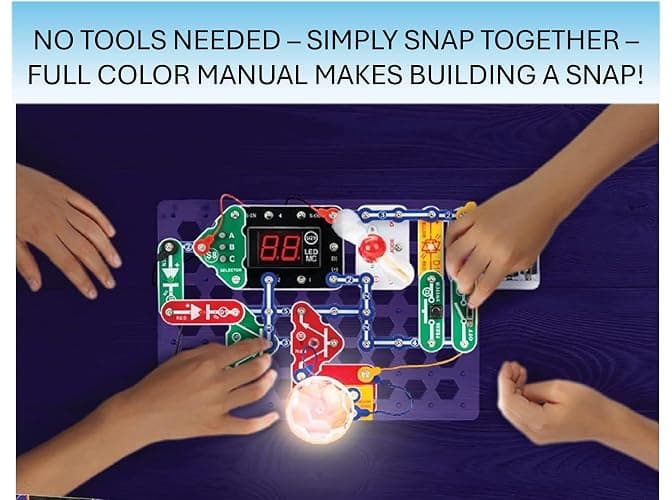 Snap Circuits “Arcade”, Electronics Exploration Kit, Stem Activities for Ages 8+, Full Color Project Manual (SCA-200) thumbnail 8