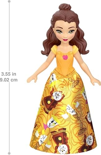 Mattel Disney Princess & Friends Set with 5 Posable Small Dolls in Removable Skirts or Pants & 5 Friend Figures, Inspired by The Disney Movies thumbnail 3