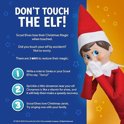 The Elf on the Shelf: A Christmas Tradition - Boy Scout Elf with Blue Eyes - Includes Artfully Illustrated Storybook, Keepsake Box and Official Adoption Certificate thumbnail 7