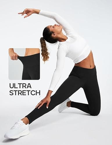 Heathyoga Fleece Lined Leggings with Pockets for Women Thermal Leggings Warm Leggings Women Winter High Waisted Yoga Pants thumbnail 8