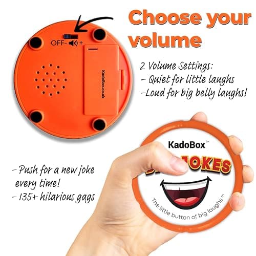 KadoBox - Funny Dad Jokes Electronic Sound Button - 135+ British One Liner Audio Dad Jokes from Daughter and Son - Funny Gifts for Men - Gifts for Dad thumbnail 4