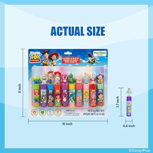 Toy Story 10 Piece Plant Based Lip Balm with Bonus Toppers, Makeup Set for Girls, Boys, Toddlers, Perfect for Gift-Giving, Sleepovers, for Kids, by Townley Girl thumbnail 4