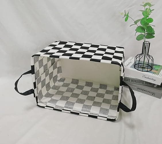 MAIZMZ Rectangular Storage Basket Collapsible Organizer Bin Waterproof Toy Box for Organizing Home/Dorm/Kitchen/Pet/Office/Closet/Shelf/Gift Baskets thumbnail 6