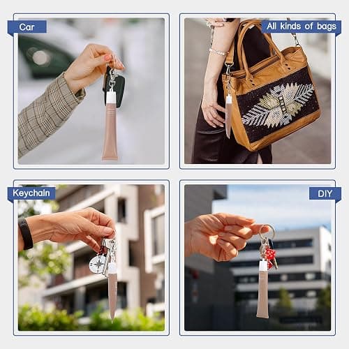 Keychain Cap for Summer Fridays 0.5 Oz Lip Balm keychain, Keychain Cap Compatible with LANGIGE 0.35 oz Lip Balm thumbnail 4