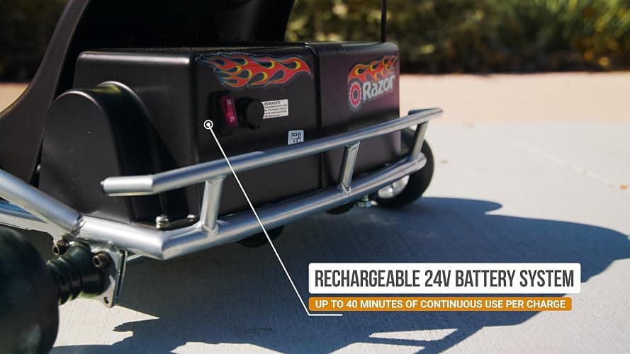 Razor Ground Force - Electric Go-Kart for Ages 8+, Up to 12 MPH, Up to 40 Minutes of Continuous Use, Variable Speed Throttle, 24V Rechargeable Battery thumbnail 4