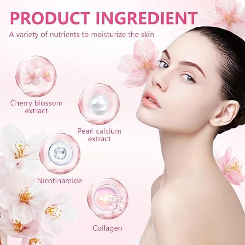 Asheyya Sakura Skincare Set & Kits, Skin Care for Teenage Girls, Skincare for Kids with Face Cream, Face Serum, Lip Mask, Sleep Mask, Eye Mask, Mud Mask(20 Pcs) thumbnail 3