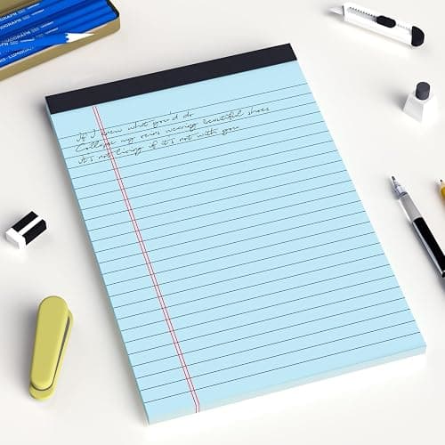 AILZFEI 5pcs Colored Note Pads 5x8 College Ruled Small Legal Pads Paper Notepads 5 Pack Study Back Writing Pads 5 x 8 Paper Pads Perforated Narrow Ruled Pads of Paper 30 Sheets/Pack thumbnail 2
