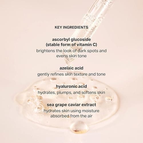 Cocokind Vitamin C Glow Serum, 1 Fl Oz | Brighten & Even Skin Tone and Texture, Hydrating Face Serum with Azelaic Acid and Sea Grape Caviar, Sensitive Skin Friendly thumbnail 3