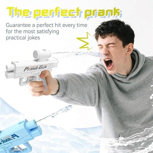 Prank Water Gun, Prank Two-Way Water Gun, Prank Squirt Gun, Creative Pranks Battle Toy Waters Guns Fight, Hilarious Novelty Toy for Parties & Summer Fun (Blue) thumbnail 4