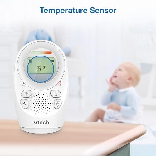 VTech DM1211 Audio Baby Monitor, Long range,Baby monitor with 2-way talk, Noise Level Display, Temperature Sensor, Soothing Sounds, Parent Unit Belt Clip thumbnail 10