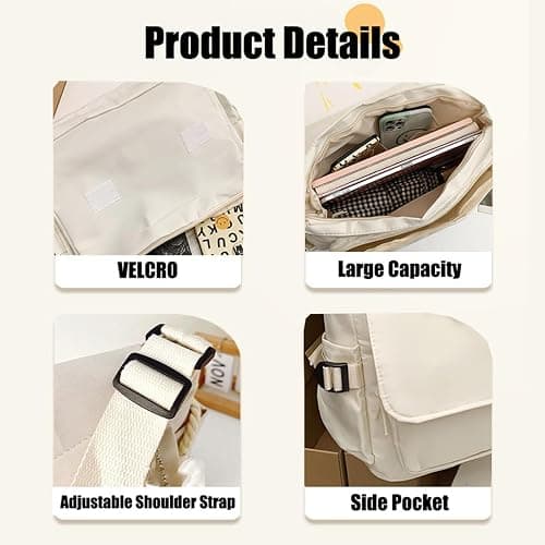 Dalicoter Game Handbag Crossbody Bag, Cute Single Shoulder Bag, Adult 3D Print Anime Backpack Black-2 thumbnail 5