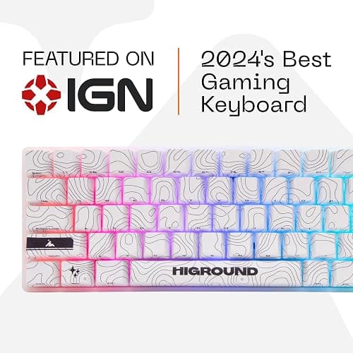 Higround SNOWSTONE Basecamp 65% Hotswap RGB Mechanical Keyboard thumbnail 2