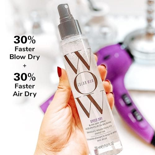 COLOR WOW Speed Dry Blow Dry Spray – Cut Blow Dry Time by 30% | Heat Protectant, Prevent Breakage | Cruelty-Free & Gluten-Free thumbnail 3