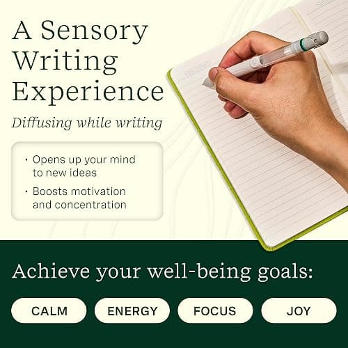 Lifelines Pen Diffuser, Crisp Mountain Air, 1mm Black Ballpoint Pen | Ballpoint Pen with Scented Essential Oil Blends – Aromatherapy Diffuser & Sensory Immersion Diffuse Aroma As You Write thumbnail 3