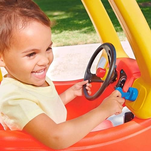 Little Tikes Cozy Coupe Kids Ride On with Truly Working Horn, Clickable Power Switch and Fuel Cap - For Kids 18+ Months thumbnail 4