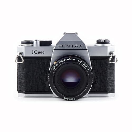 Pentax K1000 Manual Focus SLR Film Camera with Pentax 50mm Lens (Renewed) - Image 1