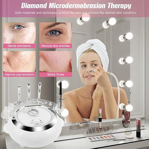 3 in 1 Diamond Machine, TopDirect Facial Skin Care Salon Equipment Beauty Device with Spray Gun (Strong Suction Power: 65-68cmhg) thumbnail 3