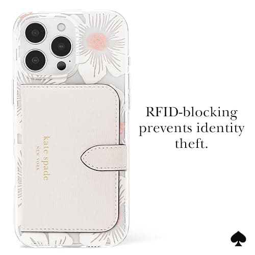 kate spade new york Morgan Magnetic Phone Wallet/Card Holder - Compatible with MagSafe Phones and Cases - Cream thumbnail 9