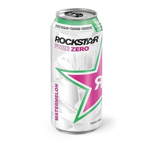 Rockstar Energy Drink, Pure Zero Watermelon, 473ml cans, 12 pack thumbnail 4