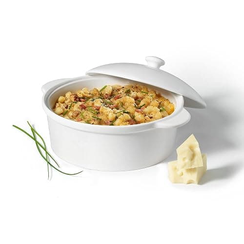 Starfrit Gourmet Bistro - Brie Baker Set - White Porcelain - Oven, Microwave and Dishwasher Safe - Versatile Use thumbnail 3