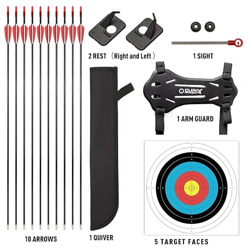 LWANO Bow and Arrow Set for Kids, Archery Beginner Gift with 10 Arrows, 5 Target Face, Ideal for Kids, Youths, Teens, Perfect for Left & Right Handers thumbnail 2