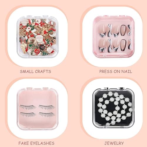20pcs Press On Nail Packaging Boxes with 60pcs Double Sided Adhesive Nail Tape Acrylic Press On Nail Storage Box in 4 Colors Artificial Nail Display Box for Press on Nail Business Nail Art Nail Salon thumbnail 3