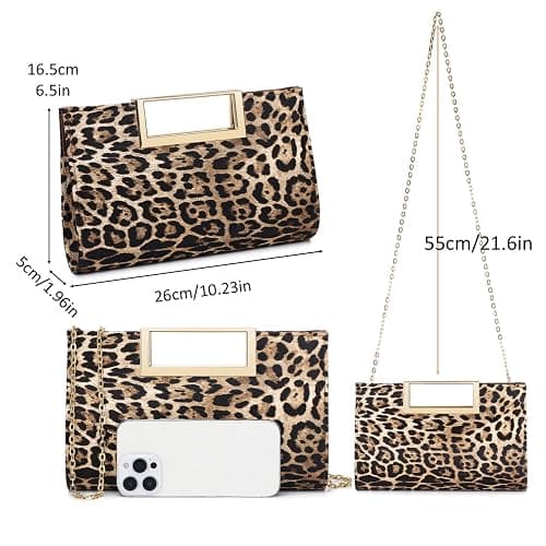 DETARA Clutch Purse for Women Fashion PU Leather Evening Bag Elegant Purse for Wedding Party Formal Daily Cocktail thumbnail 4