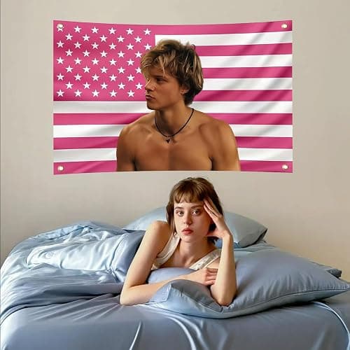 JJ Maybank Flag,3 x 5FT jj pink american flag,jj maybank funny tapestry poster merch,For College Dorm Room Decor,Outdoor Parties, Gift,Tailgates Yard,Poster for Bedroom Decoration thumbnail 7