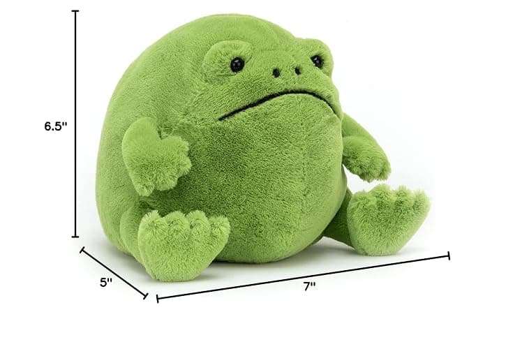 Jellycat Ricky Rain Frog Stuffed Animal, Medium 7 inches - Amphibian Plush Toy - Classic Children's Gift thumbnail 2