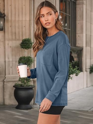 AUTOMET Womens Long Sleeve T Shirts Fall Tops Crewneck Oversized Sweatshirts Winter Cute Clothing Trendy Teacher Outfits thumbnail 3