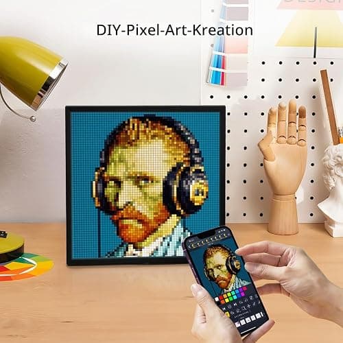 Divoom Pixoo-64 WiFi Pixel Art Display mit einem 64x64 LED Panel, einzigartige Beleuchtungsdekoration mit App-Steuerung thumbnail 3