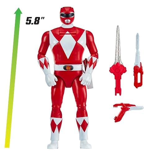Mighty Morphin Power Rangers: Re-Ignition - Auto-Morphin Red Ranger Action Figure by Playmates Toys thumbnail 6