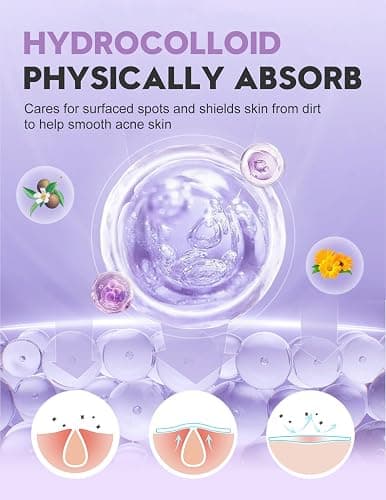 WakeALL Hydrocolloid Patches for Face, 5 Sizes (8/10/12/14/16mm) - Invisible Round Blemish Patches, Fluid-Absorbing Spot Stickers for Precise Fit, Individually Wrapped, Travel-Friendly 108 Count Box thumbnail 2