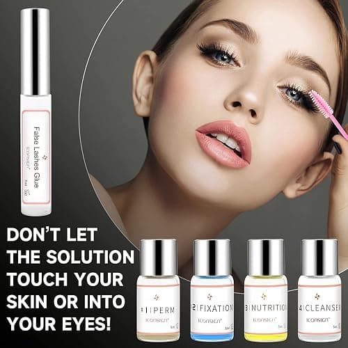 Lash Lift Kit, Eyelash Perm Kit, Professional Eyelash Curling Lash Extension Set, Glue Upgraded Version, Lash Extensions, Lash Curling, Semi-Permanent Curling Perming Wave Suitable For Salon thumbnail 4
