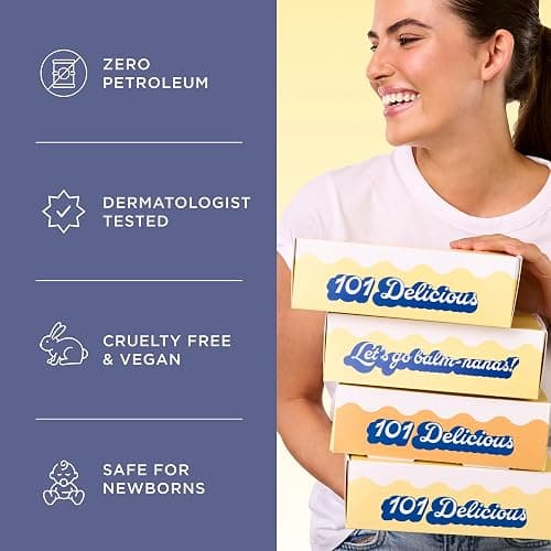 Lanolin 101 Multipurpose Ointment - Lanolin Lip Balm & Healing Ointment for Skin Barrier Repair - Moisturizer for Dry Lips, Cuticles & Elbows - No Petroleum Formula - Banana Cream Pie (0.35 oz) thumbnail 6