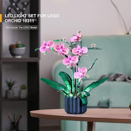 LIGHTAILING Led Light for Lego-10311 Orchid — Easy Install, Hidden Wiring, Home Decor & Gift-Ready (Model Not Included) thumbnail 4