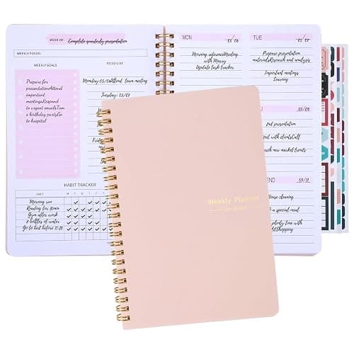 To Do List Notebook, A5 Weekly Planner Undated, Planning Pad Checklist Productivity Organizer 52 Pages for Students, Work, Fitness(Pink) thumbnail 8