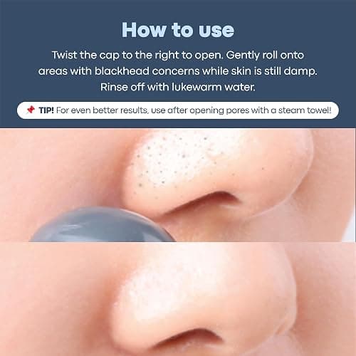 TONYMOLY Tako Pore Blackhead Remover Scrub Stick Charcoal & Dead Sea Salt Exfoliator for Blackheads, Whiteheads, Pore Cleansing & Oil Control, 0.8 oz thumbnail 3