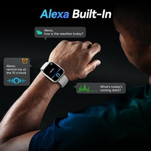 Fitpolo Smart Watches for Men/Women, 1.8'' Alexa Built-in Fitness Tracker Watch with Bluetooth Calls, IP68 Waterproof, Heart Rate/Sleep/SpO2/Stress Monitor, 110 Sport Modes for Android & iPhone thumbnail 3