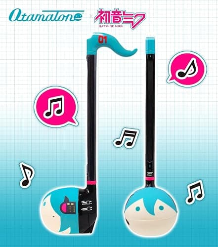 Otamatone Classic Hatsune Miku Vocaloid [Officially Licensed] Japanese Character Electronic Musical Instrument Portable Synthesizer from Japan Maywa Denki for Children Kids and Adults Gift thumbnail 2