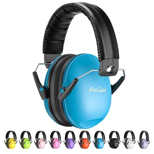 ProCase Noise Cancelling Headphones for Kids Toddler, SNR 27dB Noise Reduction Ear Muffs, Hearing Protection for Monster Jam, Concerts, Fireworks, Shooting, Air Show, Autism Sensory Needs -Blue - Image 1
