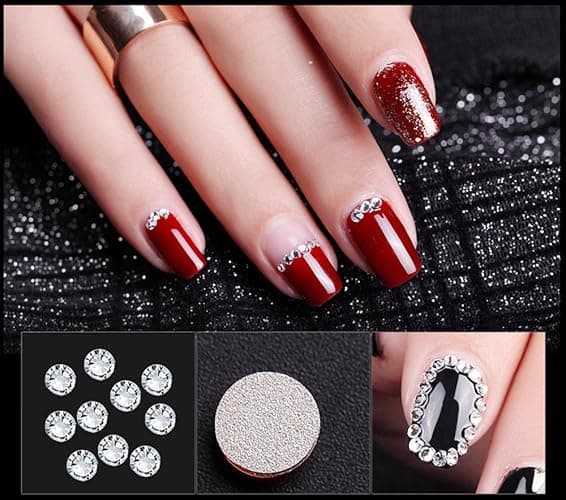 Zealer 4200 Pieces Flat Back Clear Nail Art Rhinestones for Nail Art Decorations, Round Crystal Gems Stickers for Clothes and Craft, 1.5 mm - 4.8 mm, 6 Sizes thumbnail 9