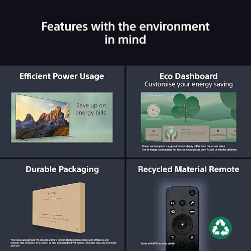 Sony BRAVIA 3 – Direct LED, X-Balanced Speaker, Dolby Vision/Atmos, IMAX Enhanced, Google TV (2025), Google Cast, Apple AirPlay 2, Eco Dashboard 2, Game Menu 2 – 85-inch thumbnail 14