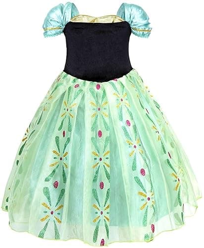 Xinfenglai Green Girls Cosplay Dance Dress Princess Costume thumbnail 2