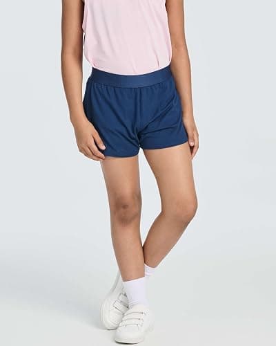 Real Essentials 4 Pack: Girls' Running Athletic Shorts for Teens Youth Basketball Soccer Volleyball Gym Sports thumbnail 6