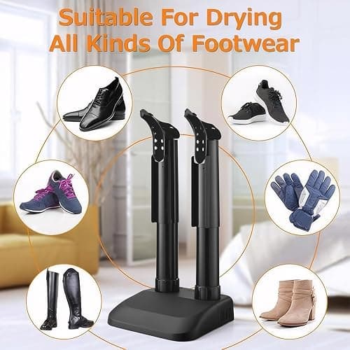 TRUSTECH Boot Dryer for Work Boot, Boot Warmer for Men, Fast Drying, Overheat Protection, One-button Easy Operation, Constant Temp, Ultra Quiet, Shoe Dryer for Sneakers, Snow Boots, Socks, Gloves thumbnail 5